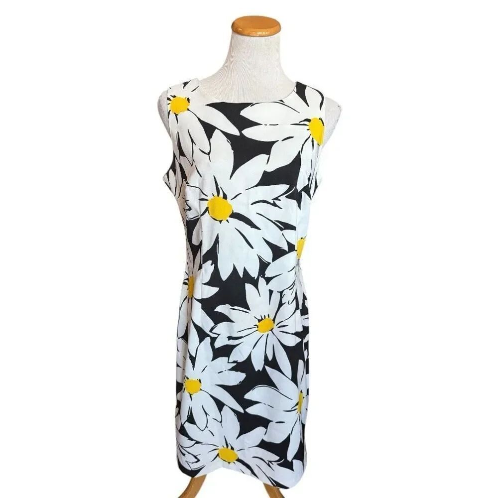 Womens Ronni Nicole Large Daisy Print Sleeveless Mini Dress - Sz 10